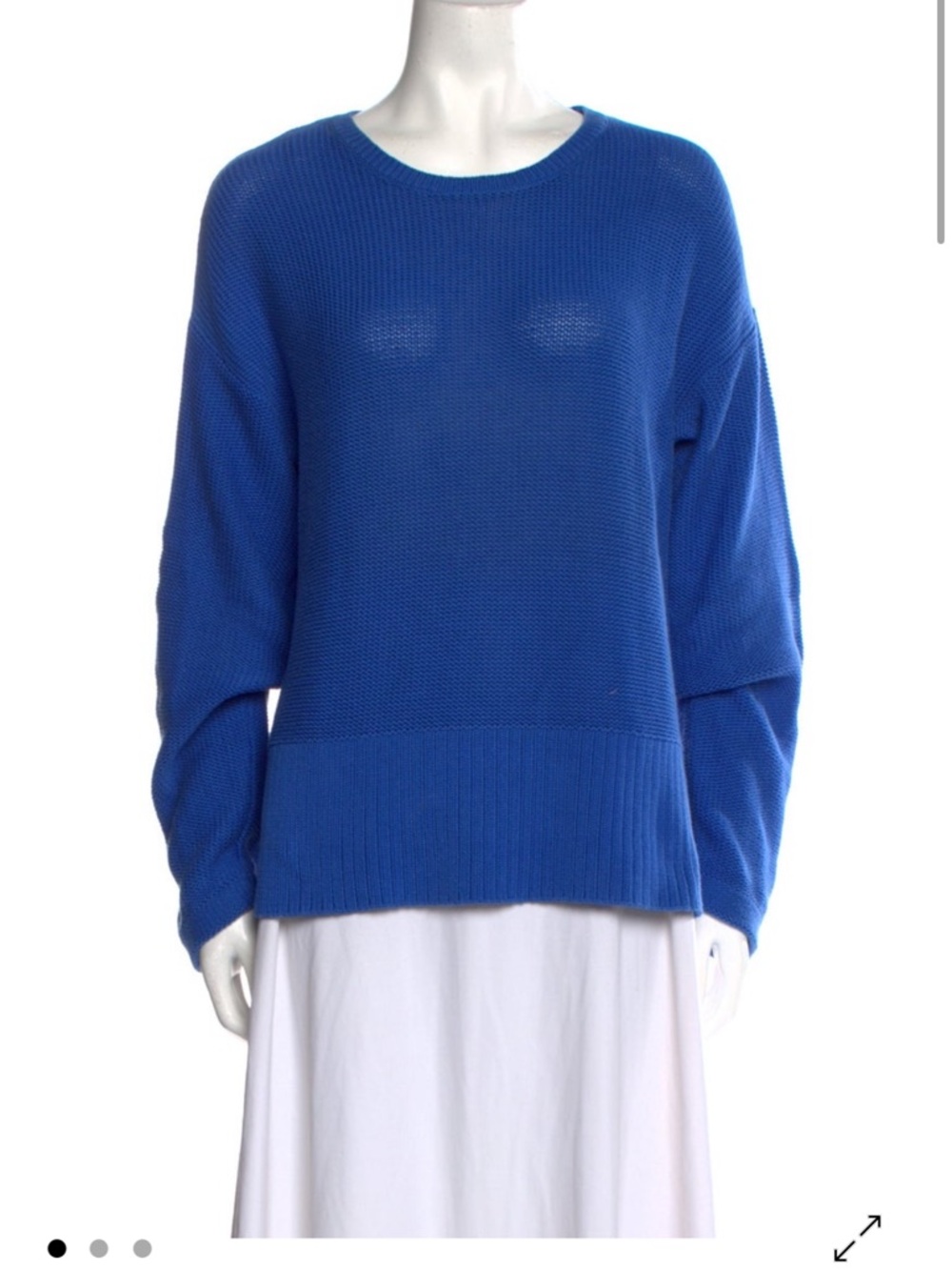 T by Alexander Wang Cobalt Blue Crewneck Sweater